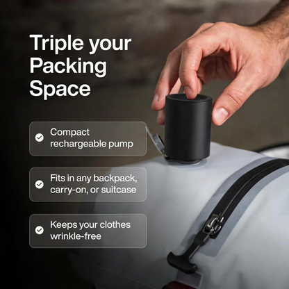 Paqless™ Travel Kit — Bag + Air Pump